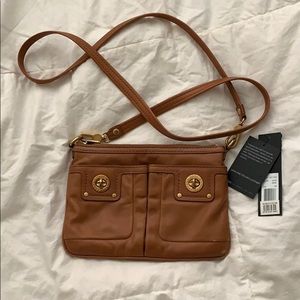 Marc by Marc Jacobs Percy Carmel Leather Crossbody